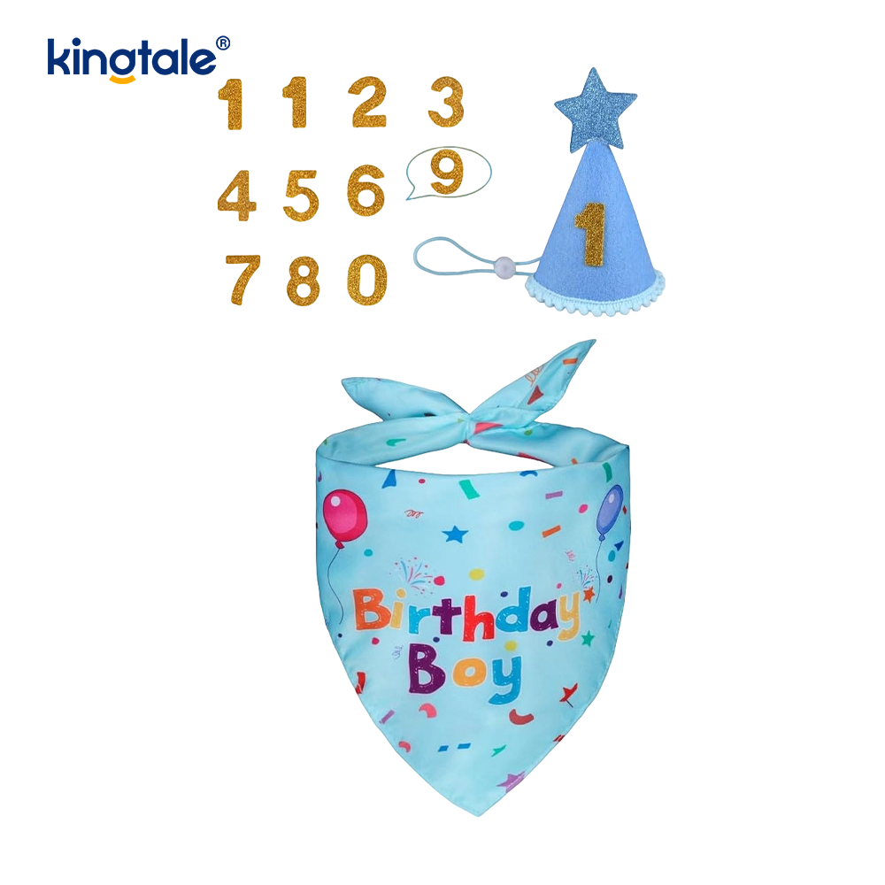 Set Bandana Ulang Tahun Hewan Peliharaan