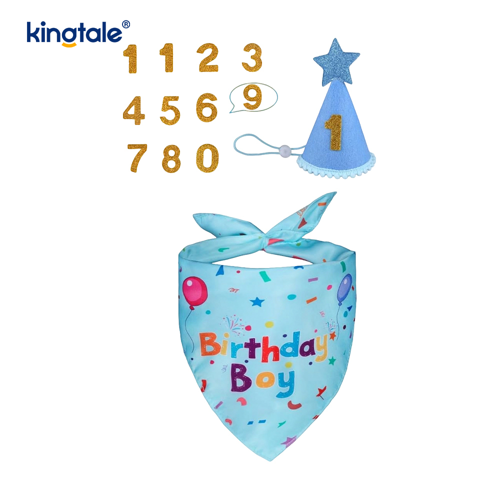 Set Bandana Ulang Tahun Hewan Peliharaan