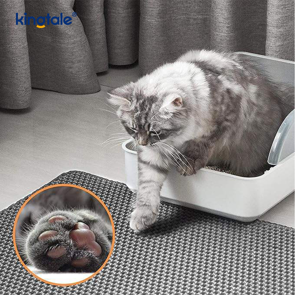 Tikar Kotoran Kucing Meningkatkan Lapisan Belakang Tahan Air Anti Bocor