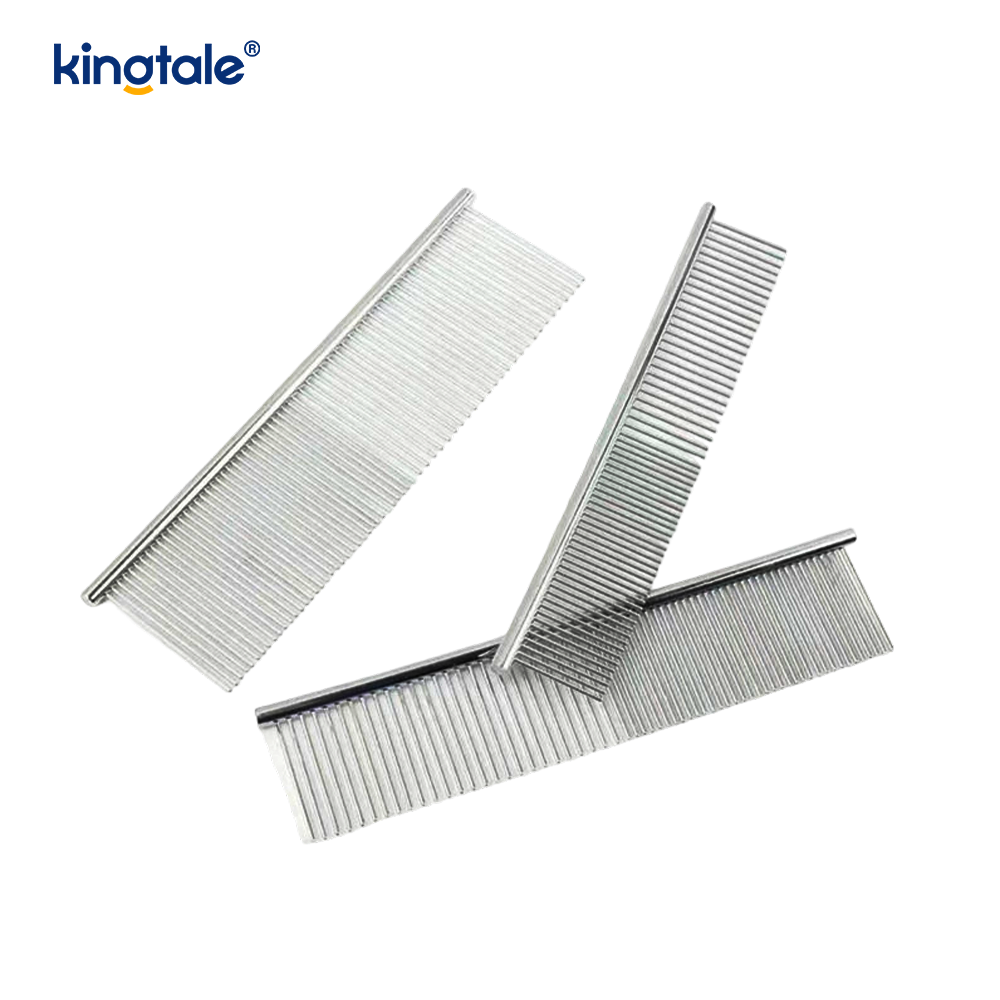Sisir Perawatan Stainless Steel Sisir Anjing Untuk Perawatan, Sisir Kucing Logam Untuk Menghilangkan Kusut Dan Simpul