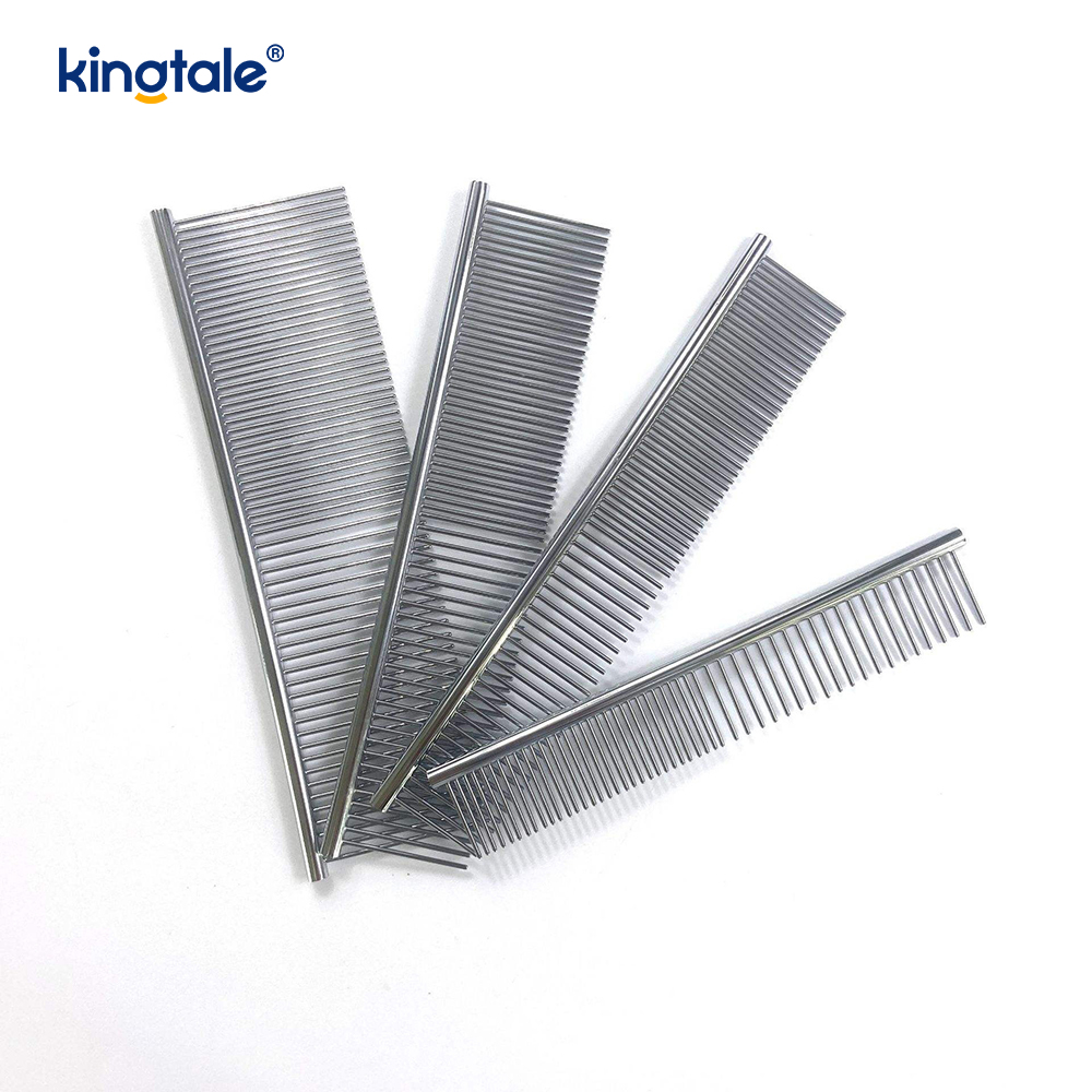 Sisir Perawatan Stainless Steel Sisir Anjing Untuk Perawatan, Sisir Kucing Logam Untuk Menghilangkan Kusut Dan Simpul