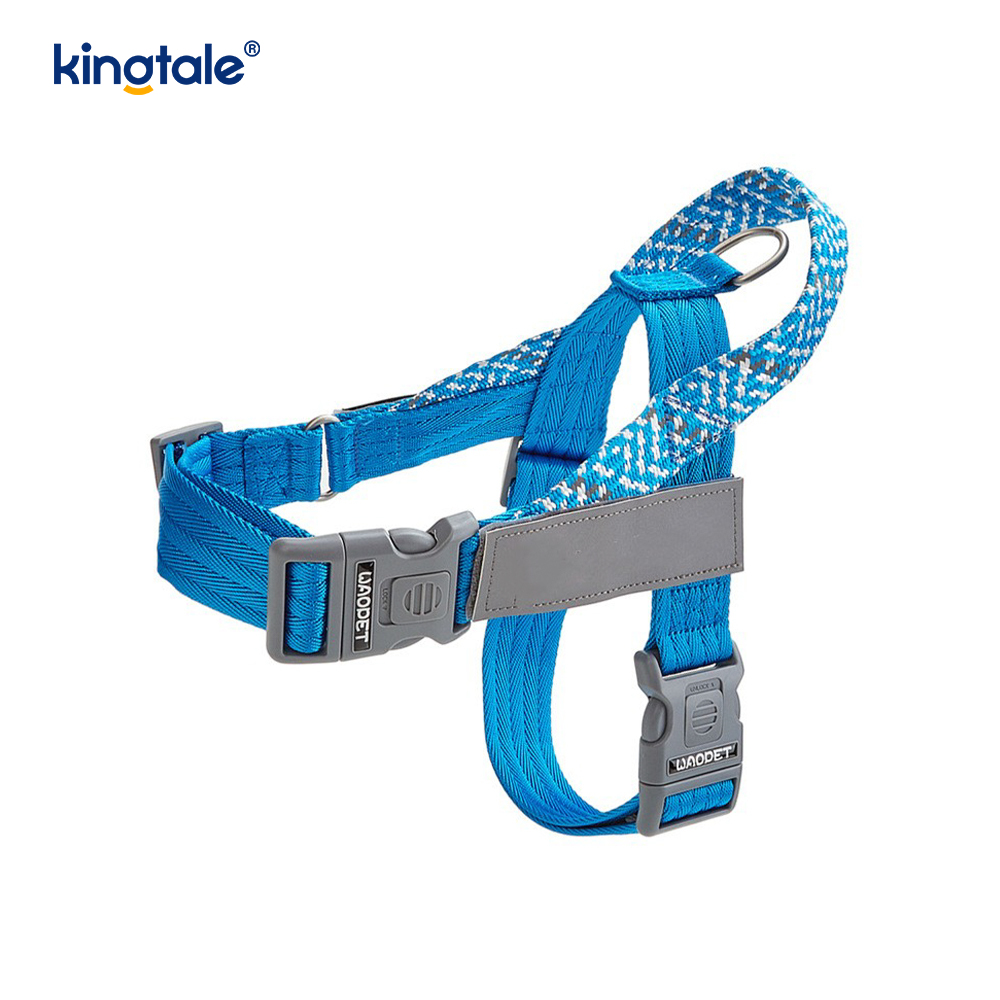Mengembangkan Anyaman Nilon Kepang Sorot Harness Anjing Reflektif