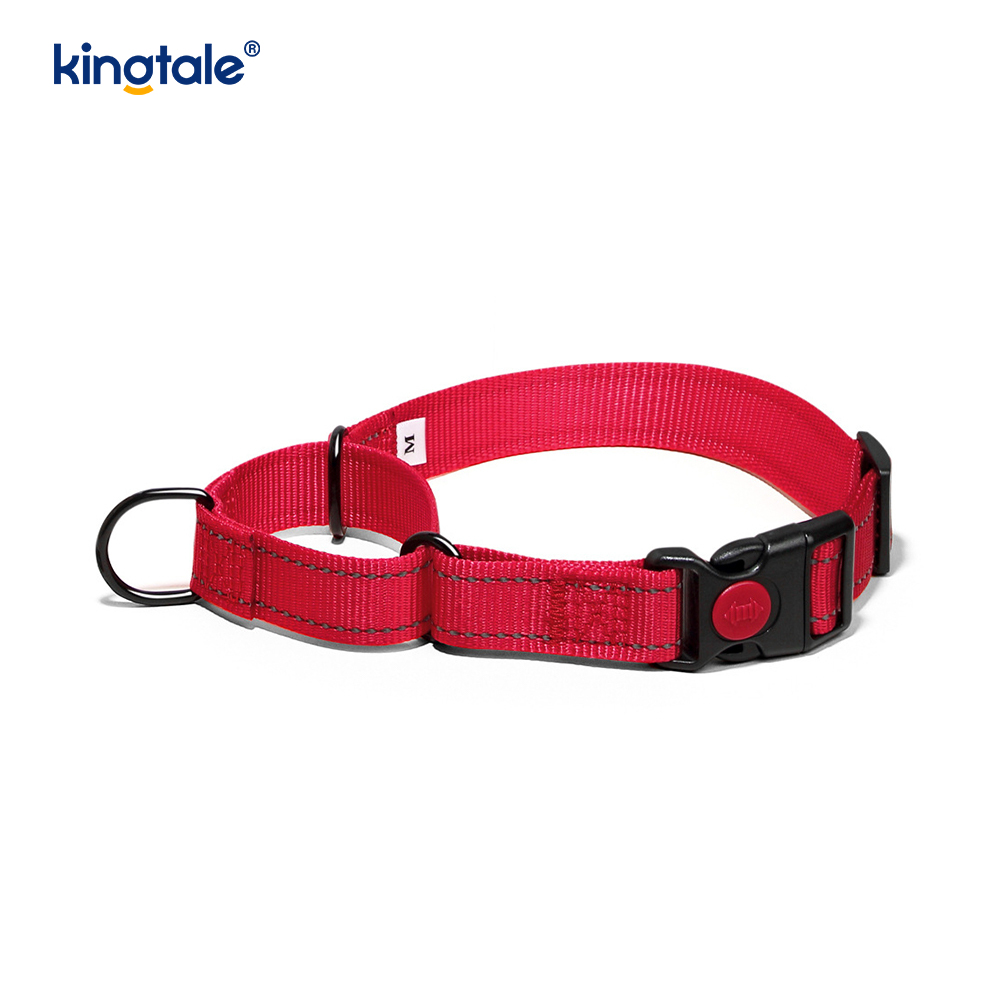 Kerah Anjing Martingale Nilon Dapat Disesuaikan Reflektif Tanpa Tarikan untuk Anjing S M A L L