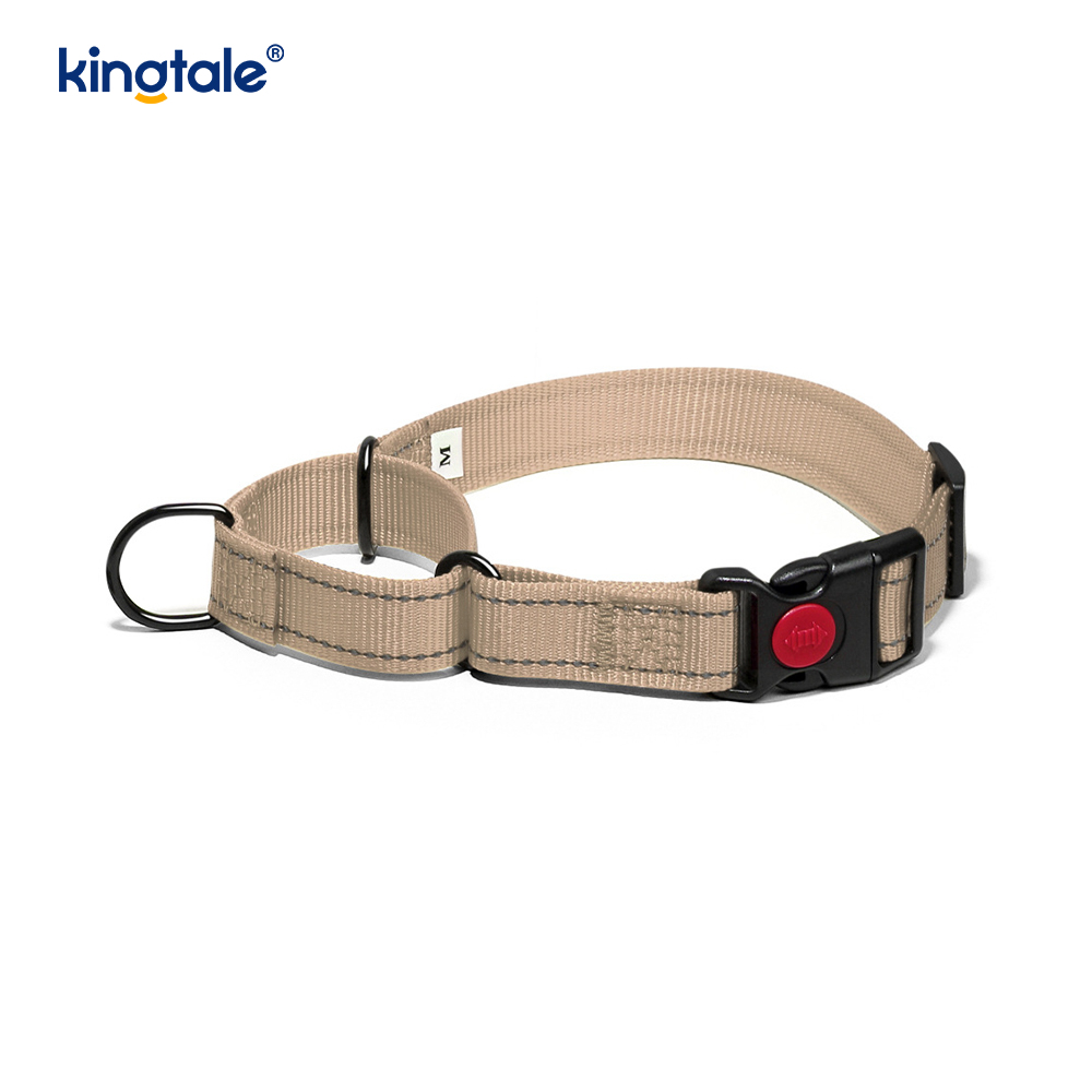 Kerah Anjing Martingale Nilon Dapat Disesuaikan Reflektif Tanpa Tarikan untuk Anjing S M A L L