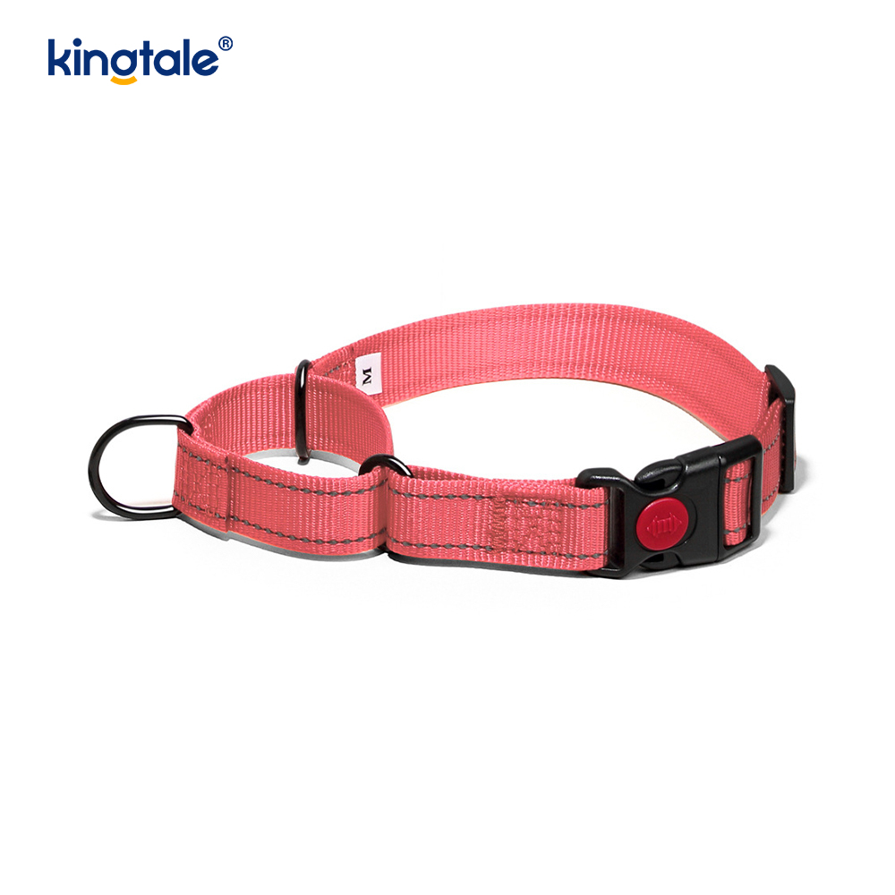 Kerah Anjing Martingale Nilon Dapat Disesuaikan Reflektif Tanpa Tarikan untuk Anjing S M A L L