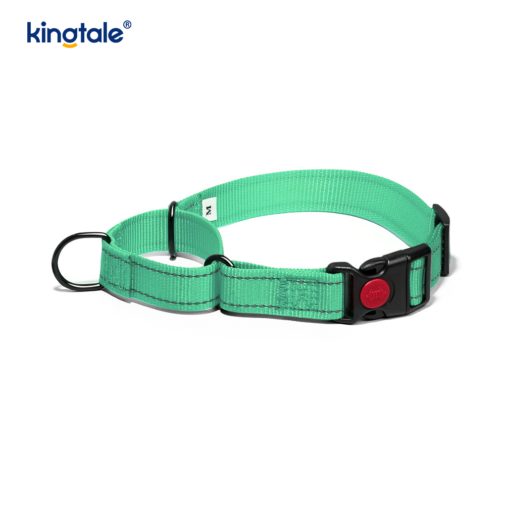 Kerah Anjing Martingale Nilon Dapat Disesuaikan Reflektif Tanpa Tarikan untuk Anjing S M A L L