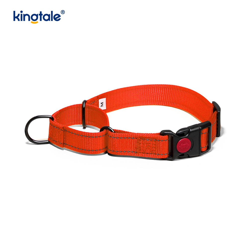 Kerah Anjing Martingale Nilon Dapat Disesuaikan Reflektif Tanpa Tarikan untuk Anjing S M A L L