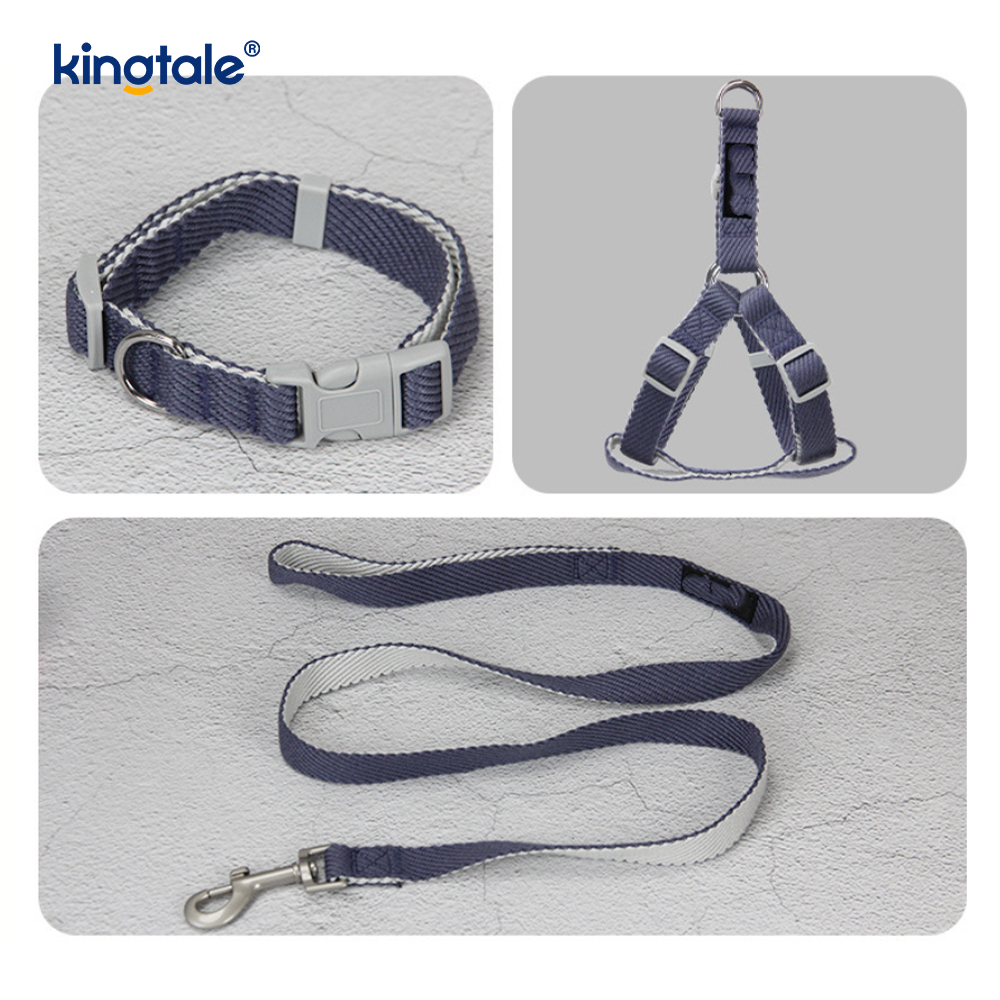 Set Tali Kerah Harness Anjing Pola Cetak OEM/ODM yang Dipersonalisasi