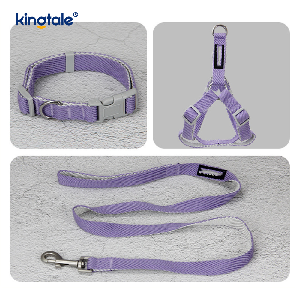Set Tali Kerah Harness Anjing Pola Cetak OEM/ODM yang Dipersonalisasi
