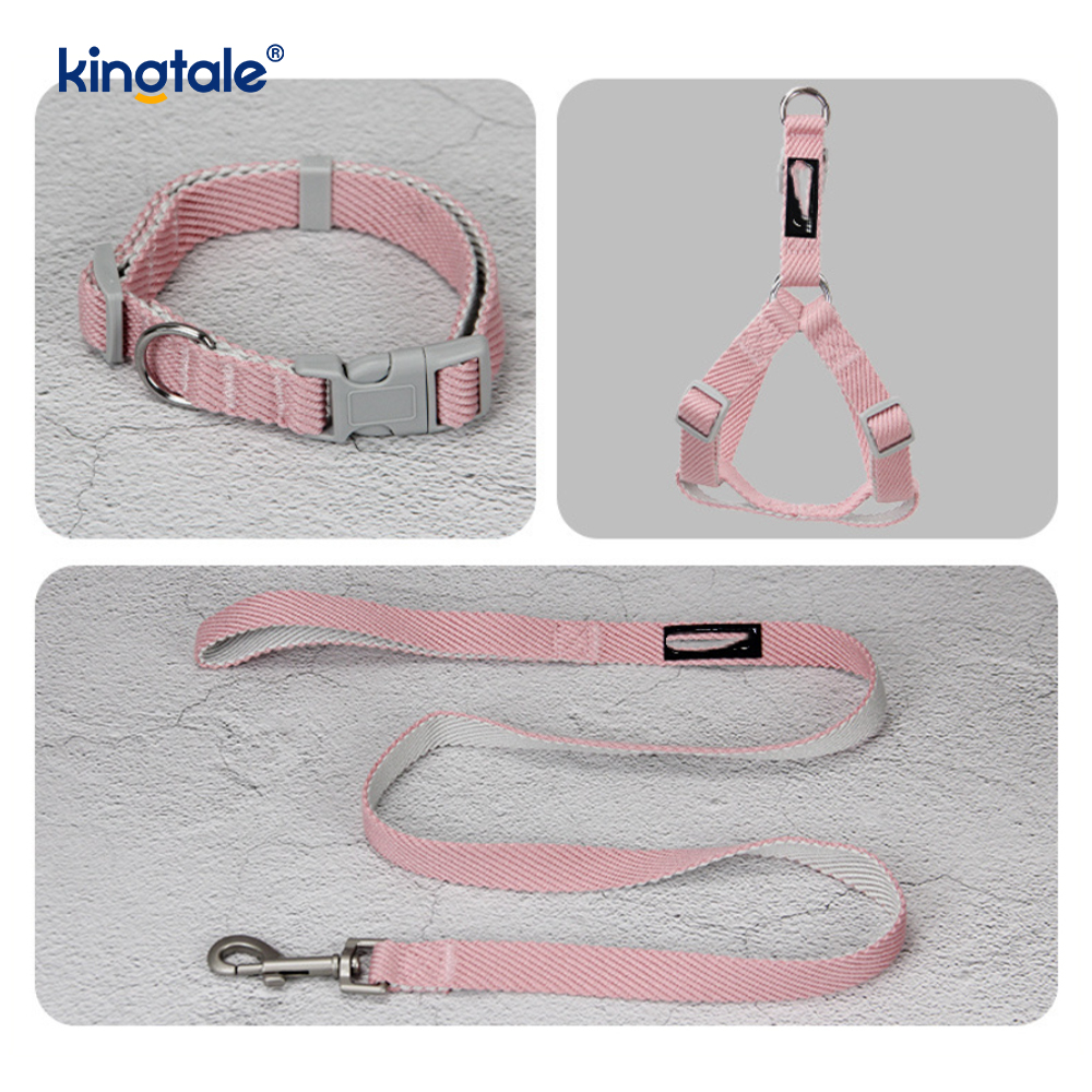 Set Tali Kerah Harness Anjing Pola Cetak OEM/ODM yang Dipersonalisasi