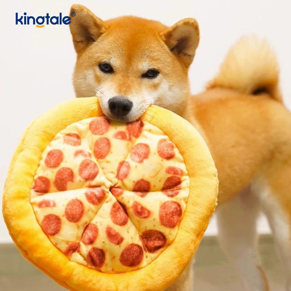 Mainan Kunyah Melengking yang Menyenangkan untuk Pengasuh — Pizza & Donat